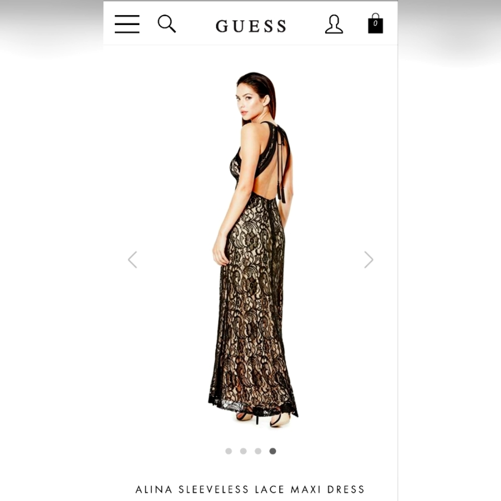 Black lace gown by Guess